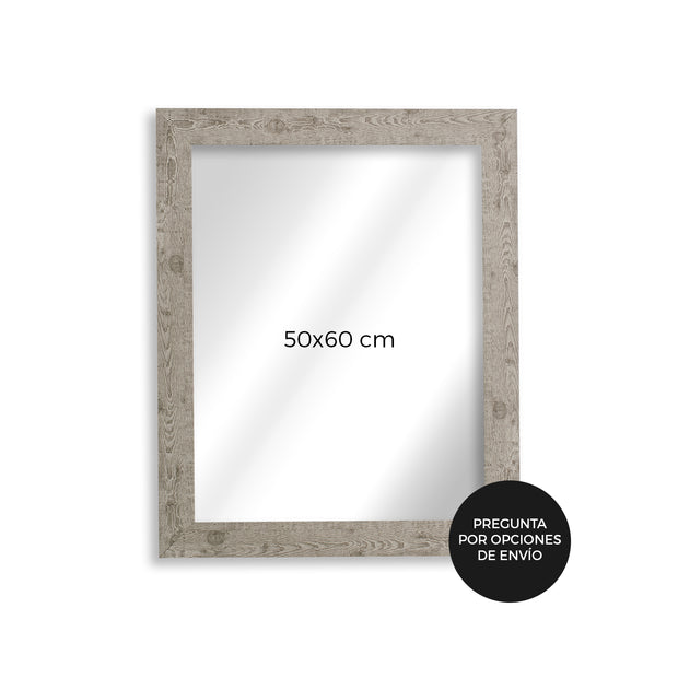 Espejo decorativo de 50x60cm con marco de 4cm SKU 14 – Fábrica Galería
